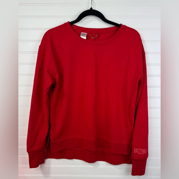 Victoria Sport Victoria’s Secret red keyhole back sweatshirt. Size XS. - Picture 1 of 6